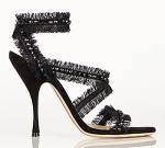 Sandalia negra de Nina Ricci